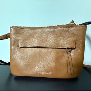 Vince Camuto Tan Leather Crossbody Bag